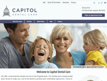 Tablet Screenshot of capitoldentalme.com